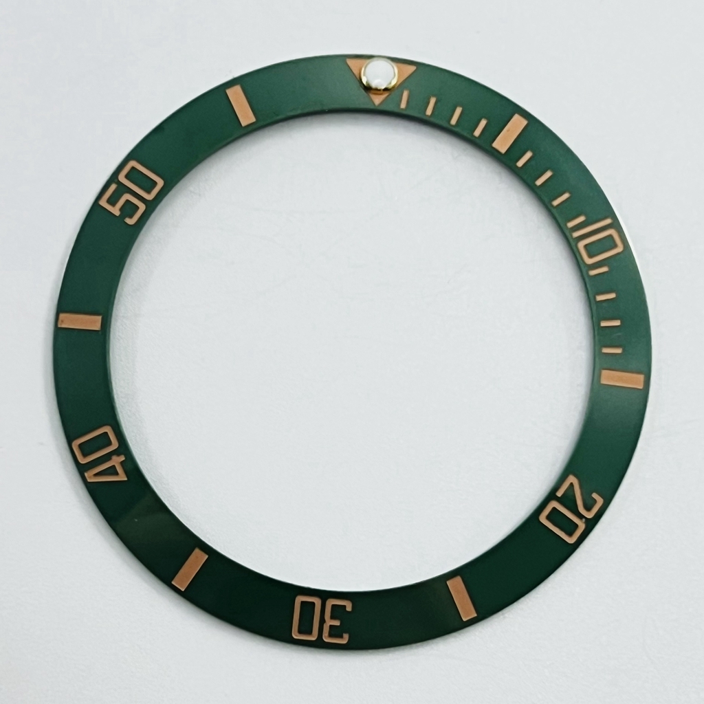 38mm GMT sub Keramik Lünette Schräge Taucheruhr Einsatz Uhr Ersetzen Zifferblatt Uhr Lünette Einsätze Ring: Lazurite