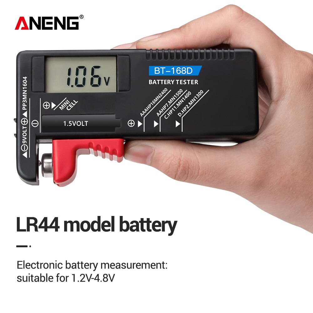 Universal- Digital Batterie Kapazität Tester BT-168D kariert Ladung Indicador de Bateria Diy Elektronische Prüfung BT168 Tester