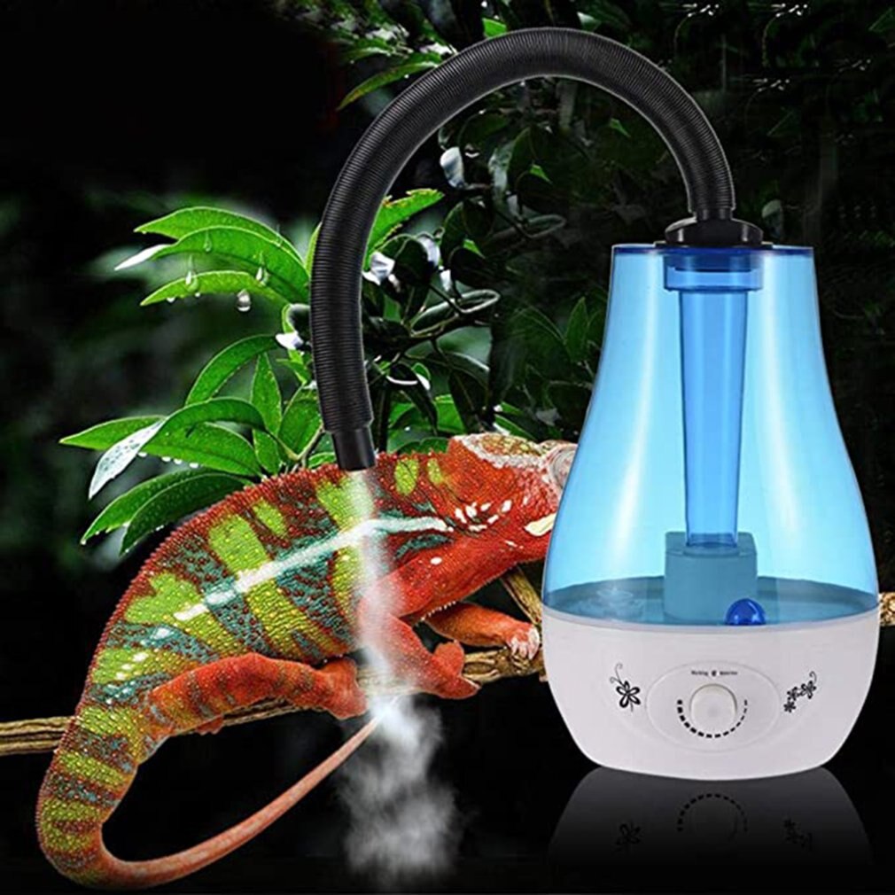 Reptiel Luchtbevochtiger 3L Water Tank Hagedissen Kameleons Slangen Terrarium Vaporizer Ultra-Stille Mist Maker Met Flexibele Slang