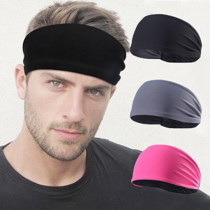 Populaire Sport Haarband Mannen Hoofdband Yoga Zweetabsorberende Hoofdband Elastische Haarband