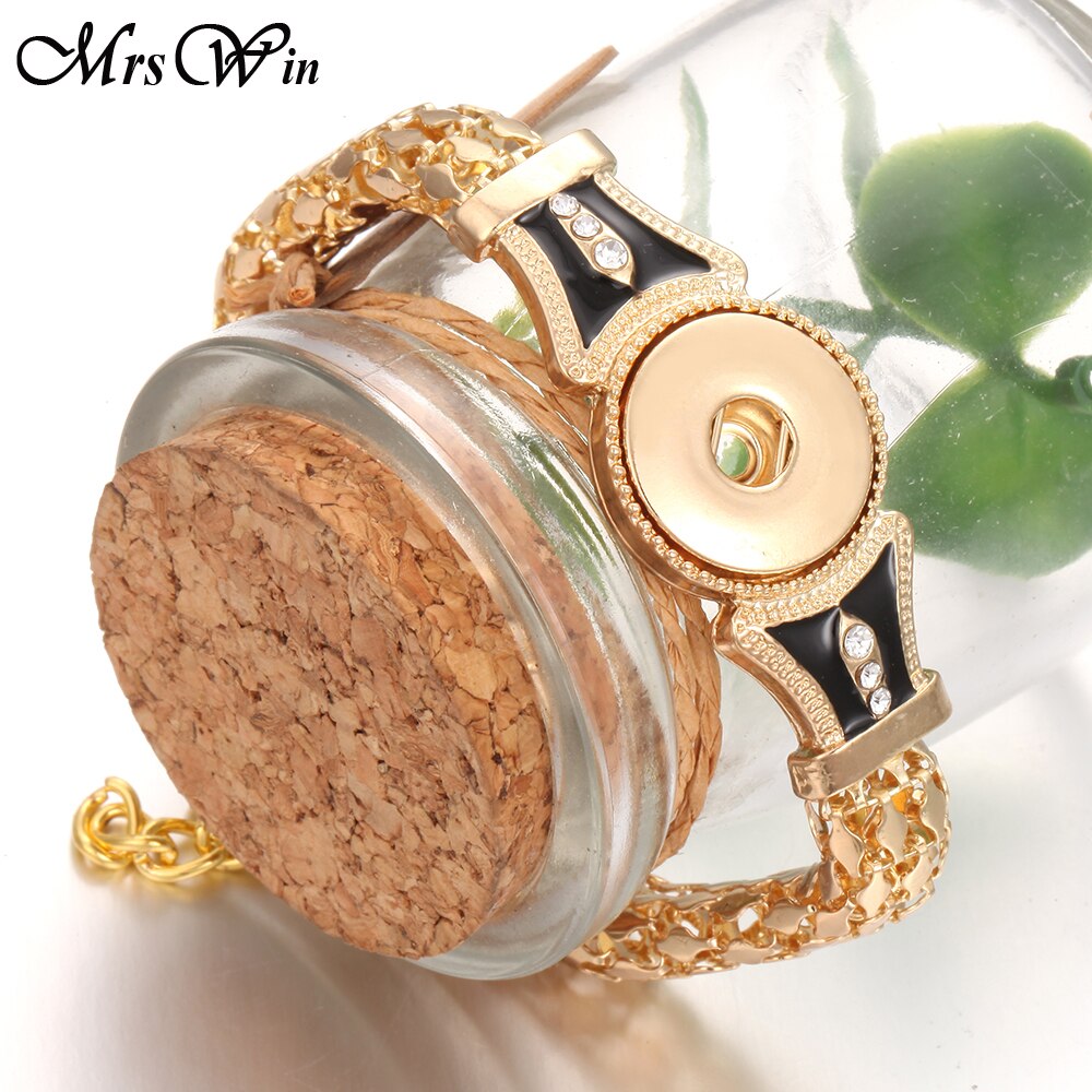 Neue Snap Armband Vintage Silber 18mm Snap Armband Einstellbar Größe Kette Armband Uhren Snap Schmuck