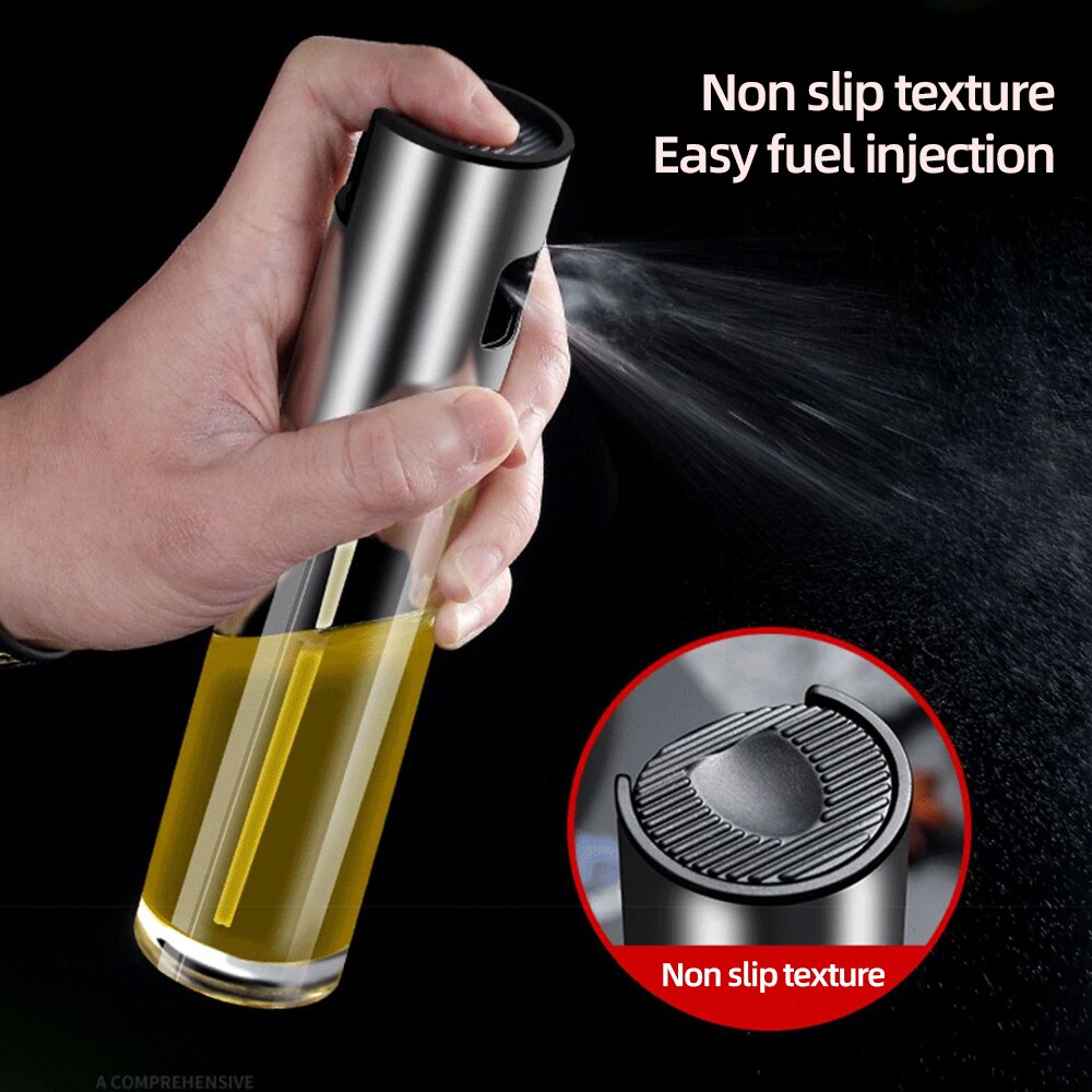 Kitchen Olive Oil Bottle Dispenser Glass Oil Pump Spray Bottle Sprayer for Oil and Vinegar Leak-Proof BBQ Sprayer Cookware Tools