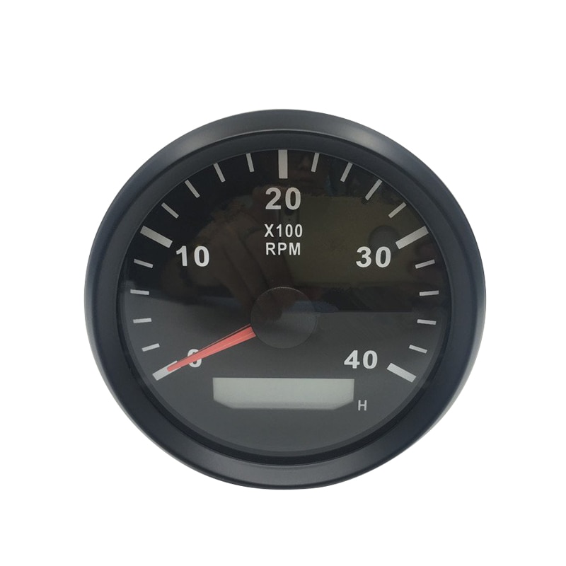 Universele Tacho Sensor 85 Mm Waterdichte Marine Ca Boot Toerenteller Gauge Met Urenteller 3000 Rpm 4000 Rpm 6000 Rpm 8000 Rpm