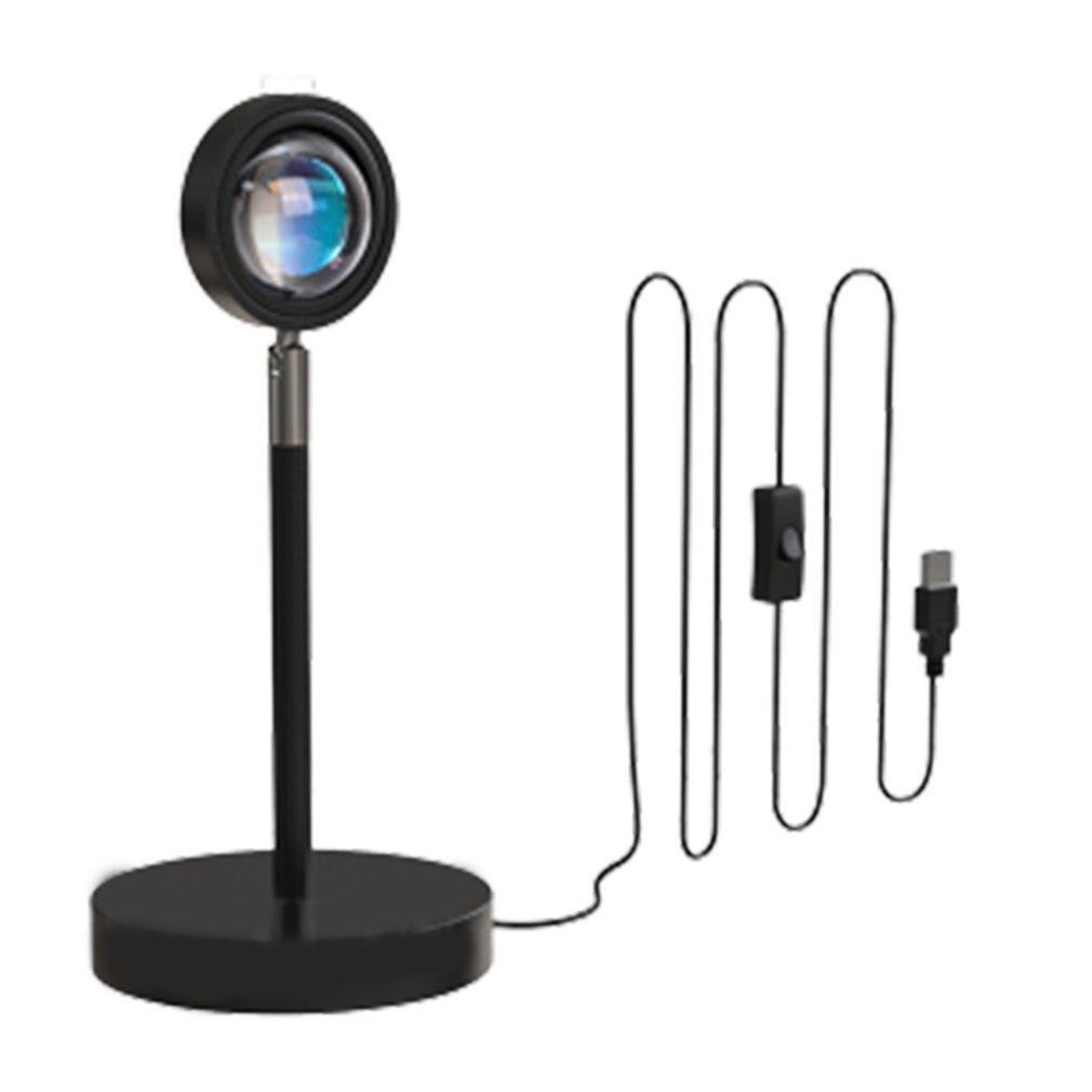 Lampada per proiettore al tramonto affascinante atmosfera RGB luce Home Coffee Shop sfondo decorazione murale telecomando lampade al tramonto