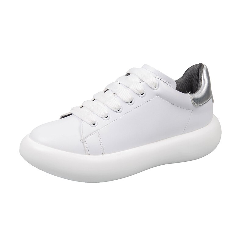 Tenis feminino kvinner tennissko zapatos tenis mujer hvite sneakers tenis blancos dame utendørs jogging sportssko 7: Hvit 2 / 8