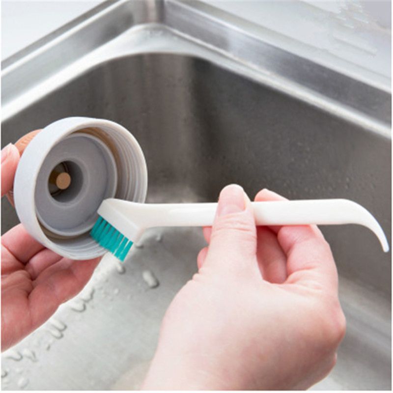 2Pcs Cleaning Narrow Brush Long Handle Portable Baby Milk Bottle Cleaning Brush