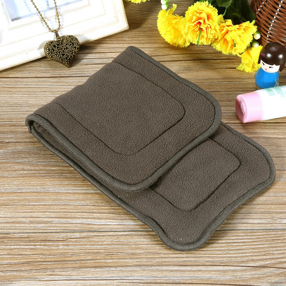 1PC Washable 5 Layers Anti-bacterial Bamboo Charcoal Cloth Nappy Liner Super Absorbent Soft Reusable Adult Diaper Insert Pad