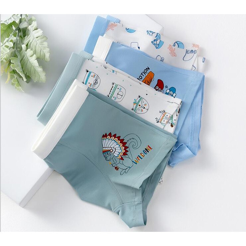 Drenge bomulds boxershorts trusser børn karakter undertøj 2-16 år teenager 4 stk/parti