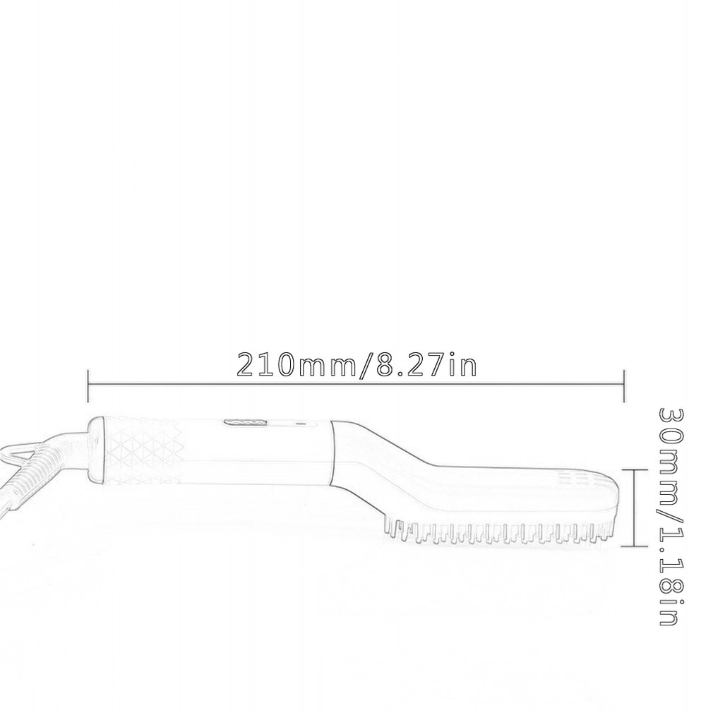 Heren Multifunctionele Steil Haar Kam Baard Kam Styling Kammen Haar Kam Keramische Straight Stijltang