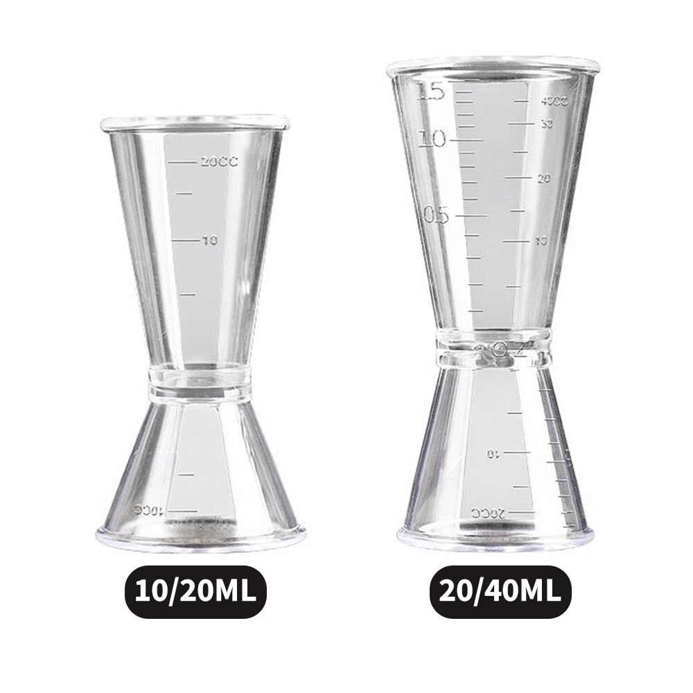 10/20ml /20/40ml Cocktail Shaker Measuring Cup Kitchen Bar Tool Scale Cup Beverage Alcohol Measuring Cup Kitchen Gadget