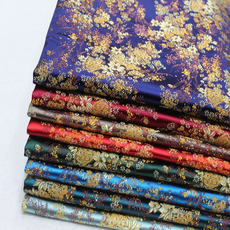 Breed 29 "Chinese Cheongsam Pop Jurk Mongoolse Gown Stof Film Tv Satijn Materiaal Decoratie Diy Jacquard Brocade Doek