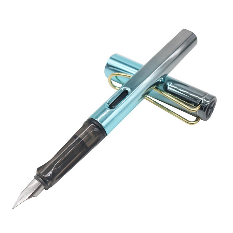 Pluma estilográfica de lujo para oficina y negocios, suministros de papelería escolar para estudiantes, con plumillas de tinta, 777 colores mezclados: BG2784