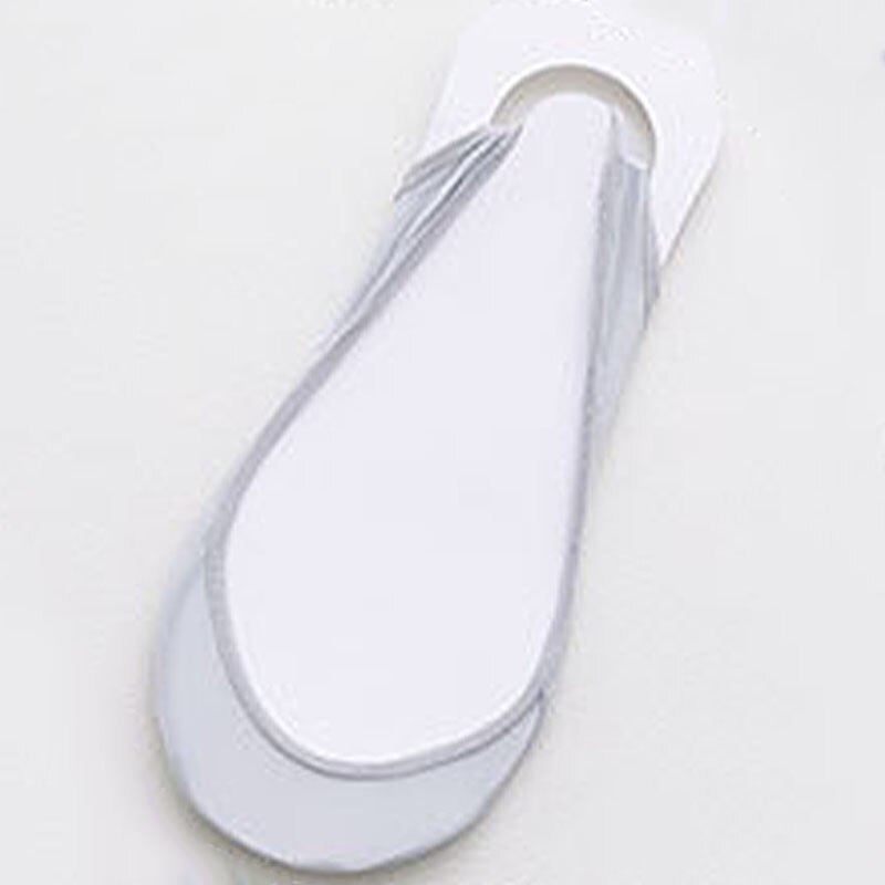 Calcetines invisibles de barco para mujer, medias antideslizantes de silicona para zapatos de tacón alto, medias finas de media palma, 1 par: Gris