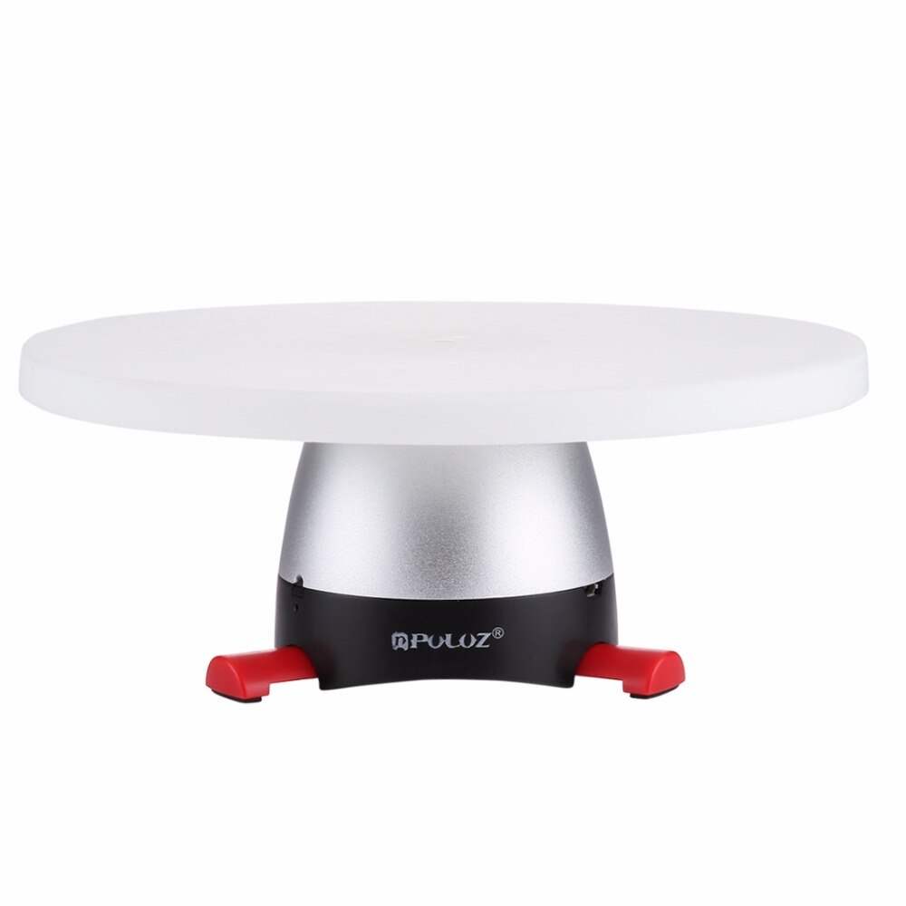 CNP 360 ° rotación de Control electrónico cabeza panorámica de trípode rojo + bandeja redonda con Control remoto adecuado para disparar pequeño productos: red