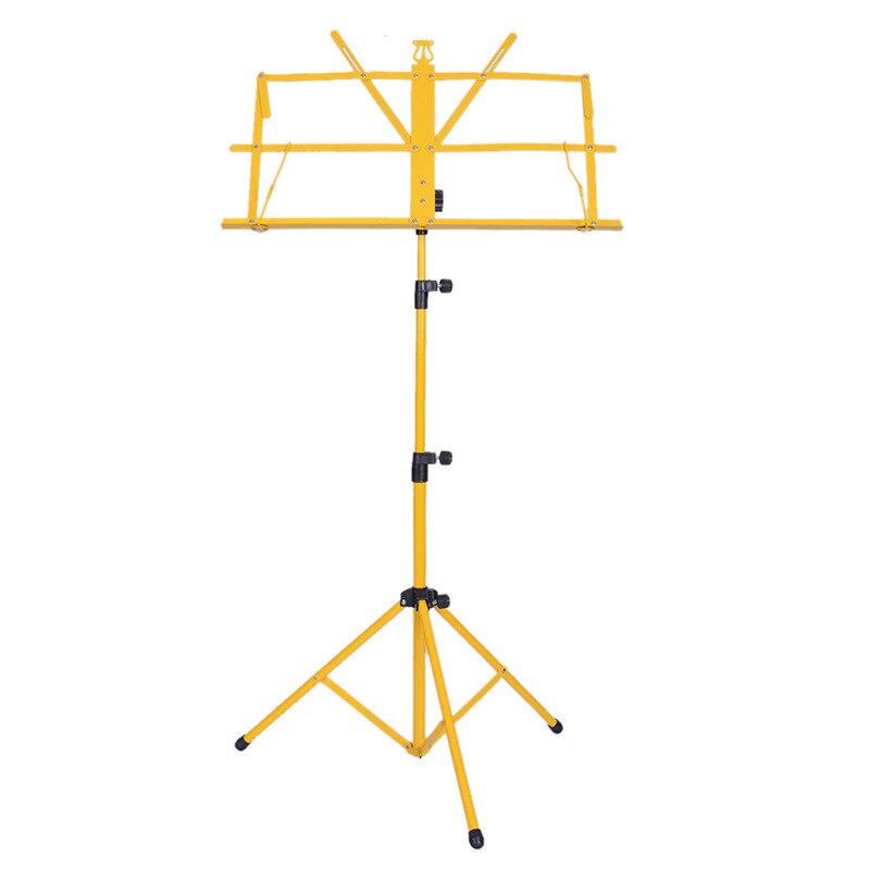 Opvouwbare Muziek Vel Statief Stand Metal Muziek Stand Houder met Waterdichte Draagtas 7 Kleuren Gitaar Onderdelen & Accessoires: Yellow