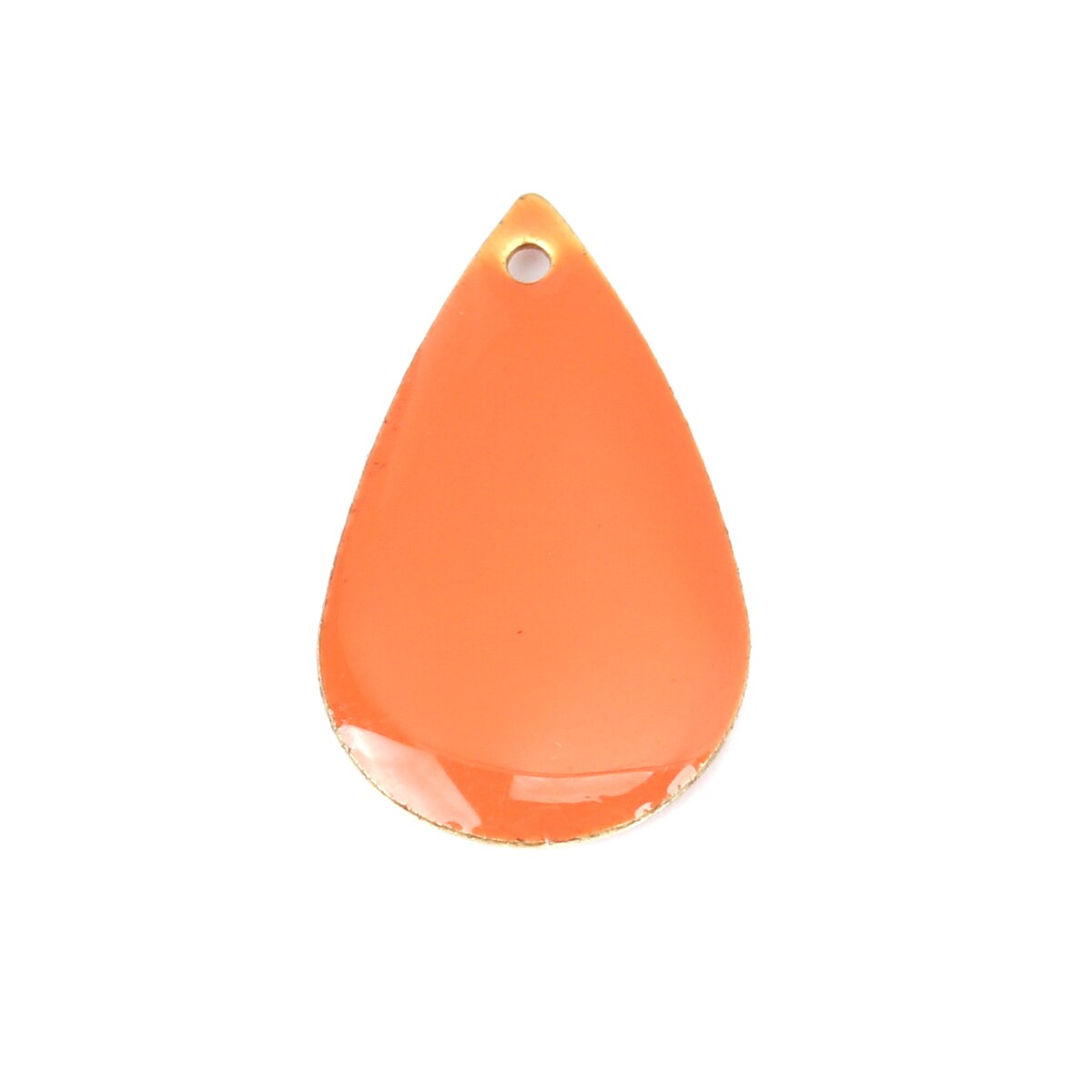 Wasser Tropfen Emaille Anhänger Kupfer Emailliert Doppelseitige Pailletten Reize Unbeschichtet 21*13mm( 4/8 &quot;) für DIY Ohrring Zeug, 10 Stck: 21