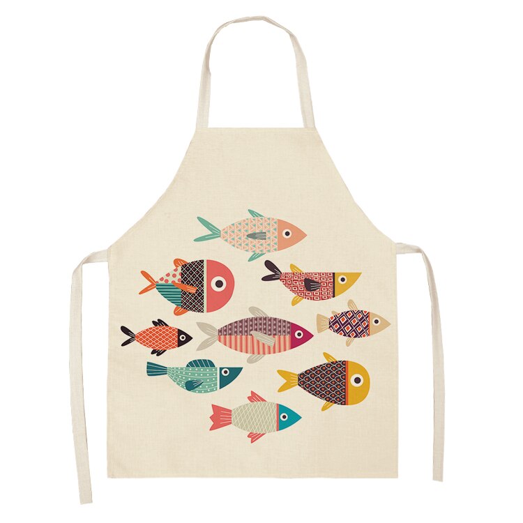 Delantales de cocina para hombre y mujer, delantal para ama de casa, a prueba de agua, de algodón, a prueba de aceite, textiles antiincrustantes para el hogar, Chef, 68x55cm: A