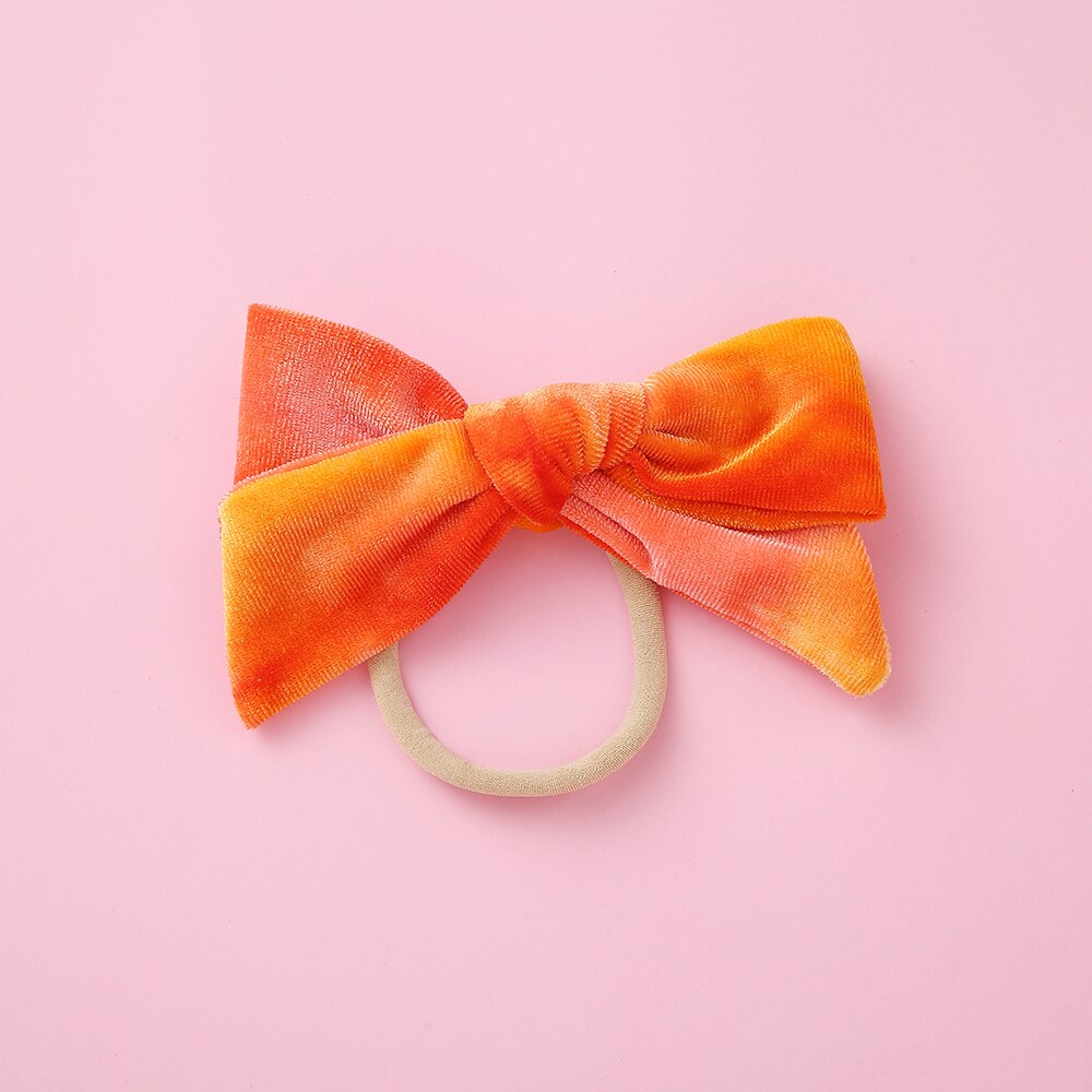 Velvet Tie Dye Headband For Children Hair Clips Kids Elastic Hair bands Hairpins For Girls Barrattes Baby Girl Hair Accessories: NSFB-9740-2A6HAN