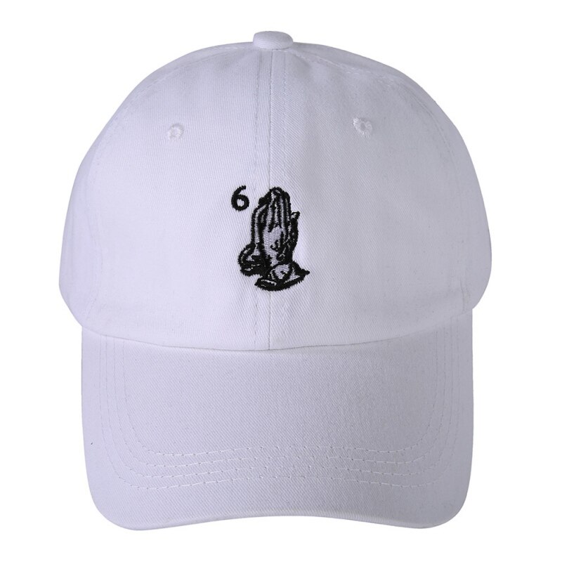 Gorra impresa de algodón rosa en mano Snapback Prayer para hombres y mujeres gorra de Golf ajustable