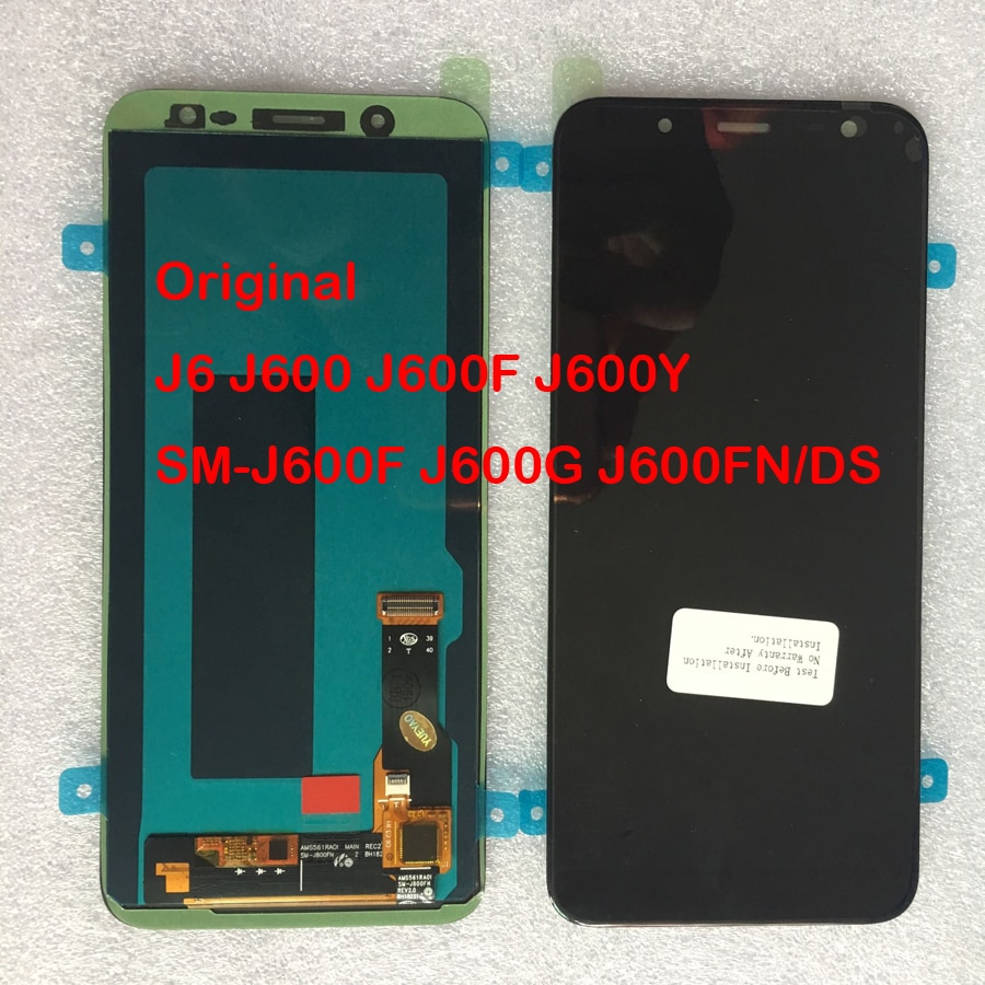 Super AMOLED 5.6'' J6 LCD Display For Samsung Galaxy J6 J600F J600 Display With Touch Screen Assembly Replacement Part