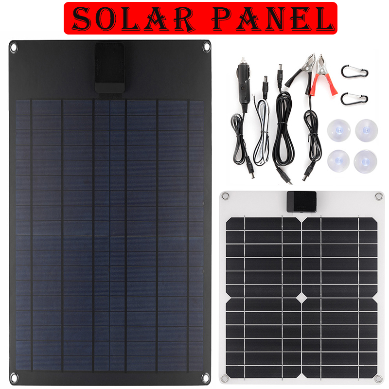 15W/18W 12V/18V Panel słoneczny + kabel do ładowania przenośna ładowarka USB 5V 2A ładowarka do baterii słonecznych do zewnętrznych telefonów komórkowych