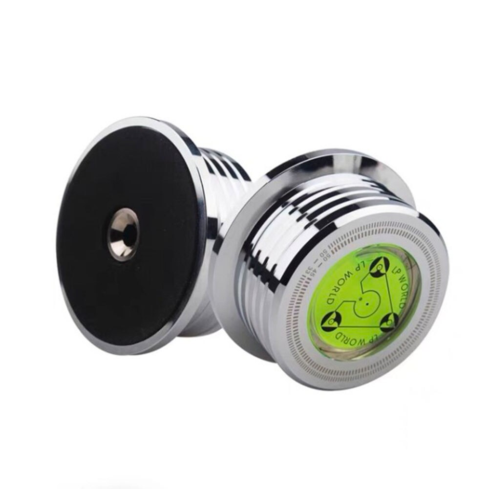 Vinyl Player Accessories Portable Universal With Bubble Level Durable Tool LP Disc Stabilizer 50HZ Weight Turntable Clamp