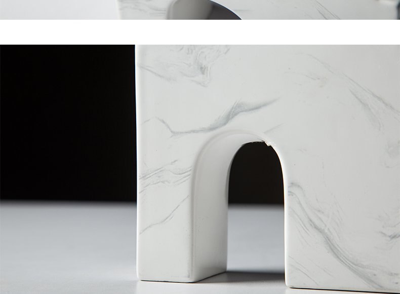 Arte moderno soporte para velas de cerámica blanco nórdico portavelas vela centro de mesa nupcial decoración del hogar Ideas de