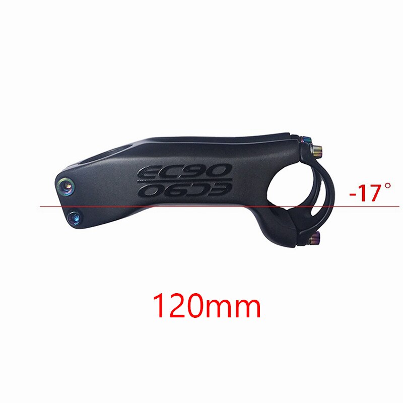 Carbon Stem EC90 Mountain Bike Stem Carbon Fiber Road Bike Handlebars Plus or Minus 6 Degrees/17 Degrees Road Bike Stem: 17-120mm