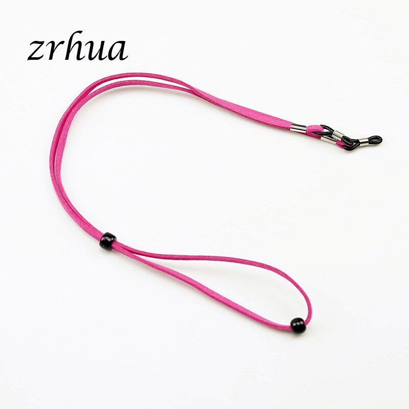 Zrhua briller har på seg holdetråd justerbar solbrillesnor stropp praktisk brilleglass streng lanyard 1pc anti-lost: Fuchsia