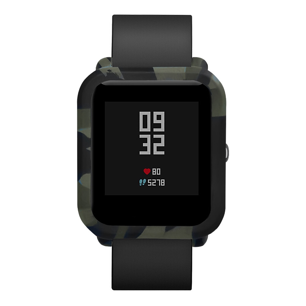 Skydd för huami amazfit bip pace ungdomsklocka smarta tillbehör skyddsram färgglad fodral skal skal mjuk silikonram