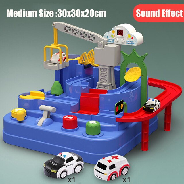 Kinderen Rail Auto Speelgoed Racing Trein Tracks Adventure Handleiding Cars Tafel Spel Puzzel Speelgoed Voor Kinderen Huis Play Game: Medium B Set