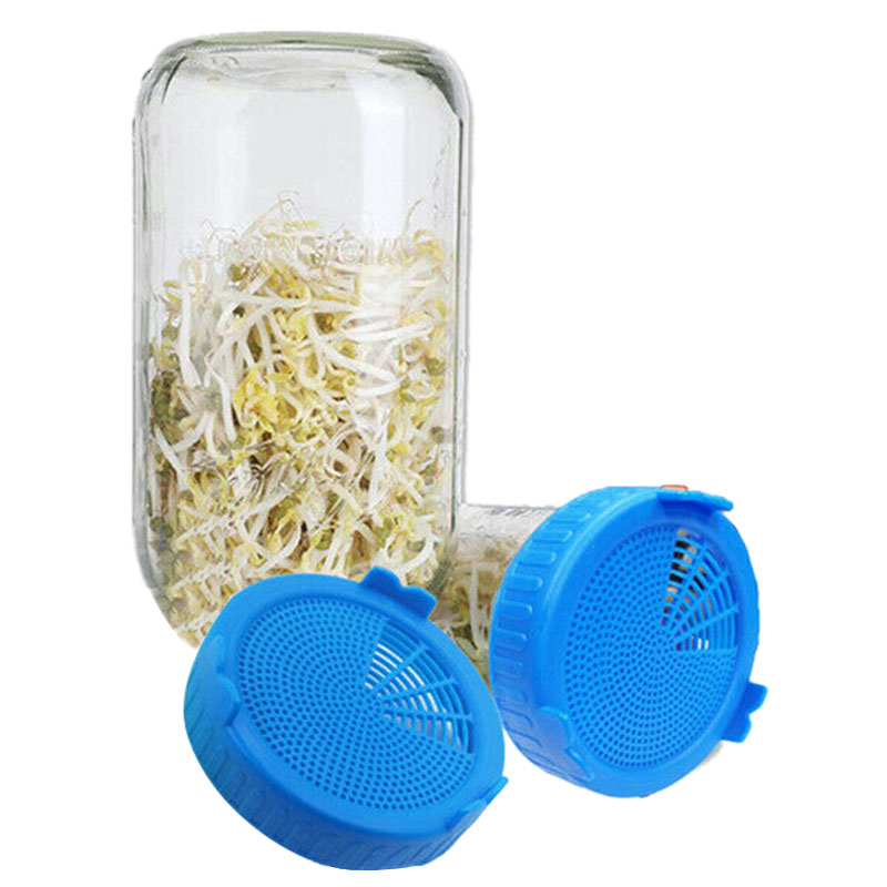 8Pcs Sprouting Lids Vegetable Growing Germination Mesh Sprout Cover Sealing Supplies