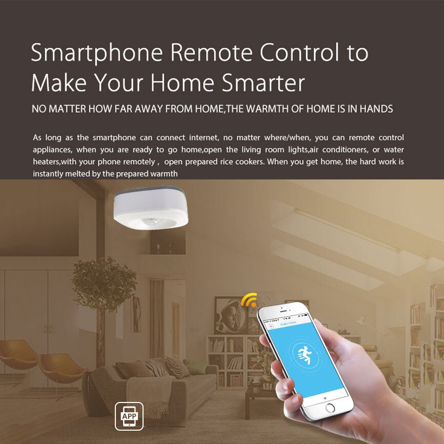 Wifi pir bevægelsessensor trådløs passiv infrarød detektor sikkerhed tyverialarm tuya app kontrol smart hjem