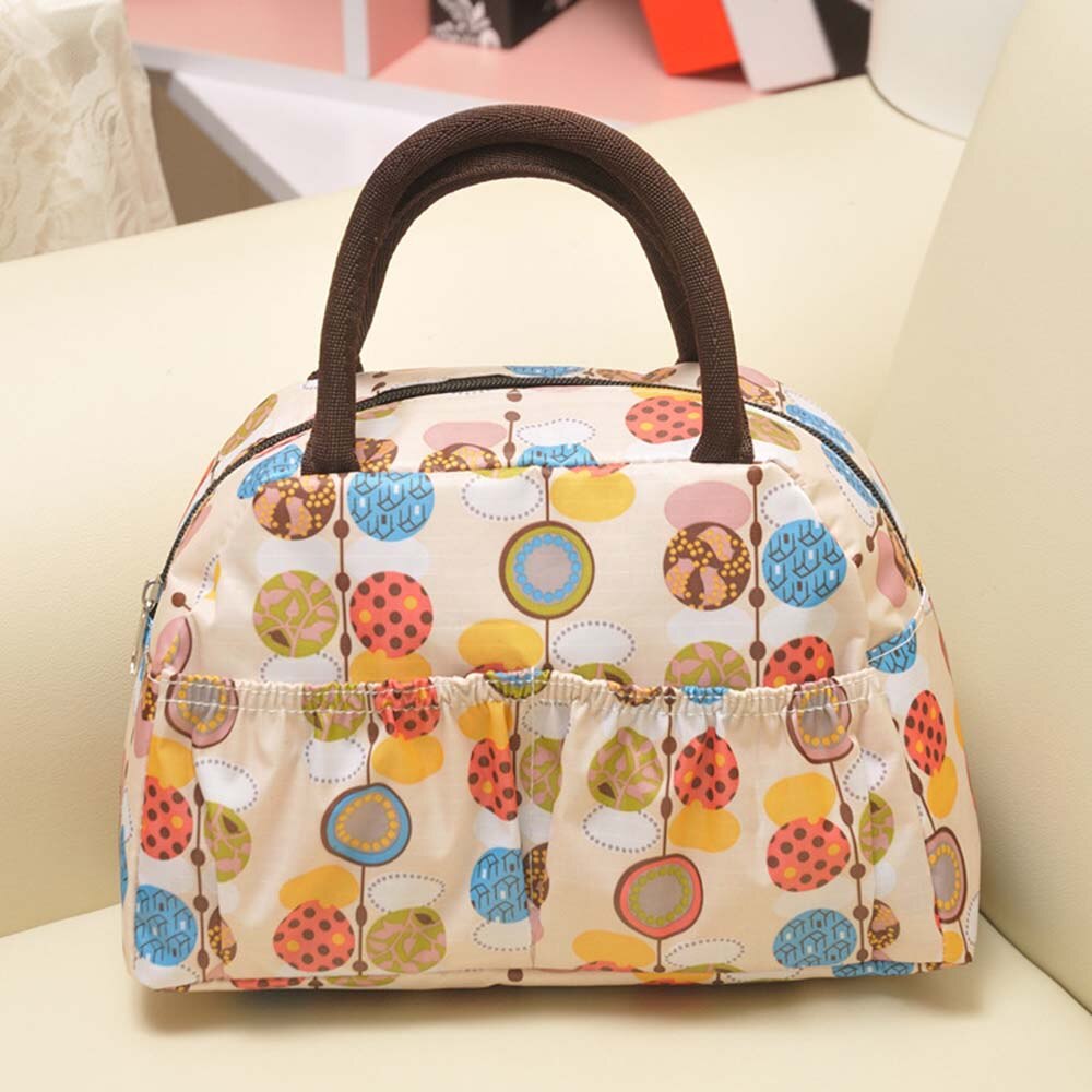 Handbag Small Bag Waterproof Printed Lunch Bag Bag Hand Carry Female Bag Storage Bag 31506