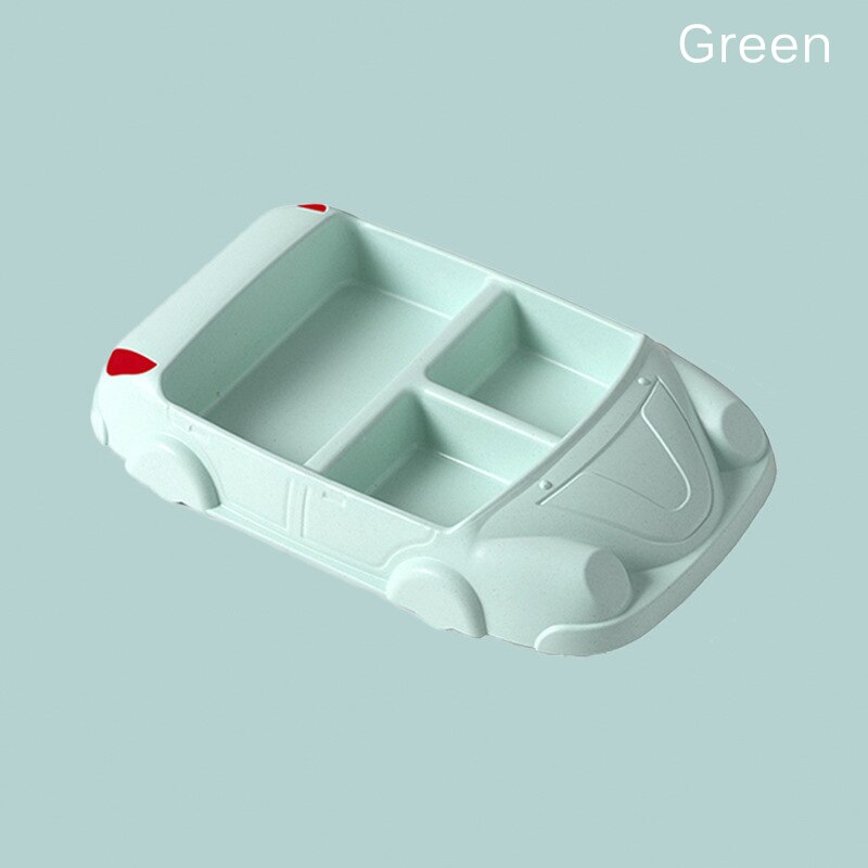 Enfants vaisselle bébé assiette séparée mignon voiture vaisselle dessins animés bébé alimentation ensemble enfants enfant formation vaisselle bambou Fiber