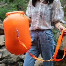 Utendørs vanntett pvc oppbevaring svømmepose oppblåsbar flytepose 72*37 cm livbøyer forhindrer drukning