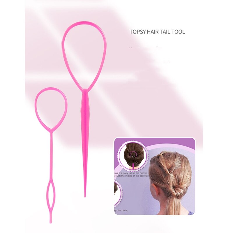 4 Teile/satz Französisch Geflecht Werkzeug Schleife Elastische Haar Bands Entferner Cutter Ratte Schwanz Kamm Metall Stift Schwanz Flechten Kämme für haar Styling