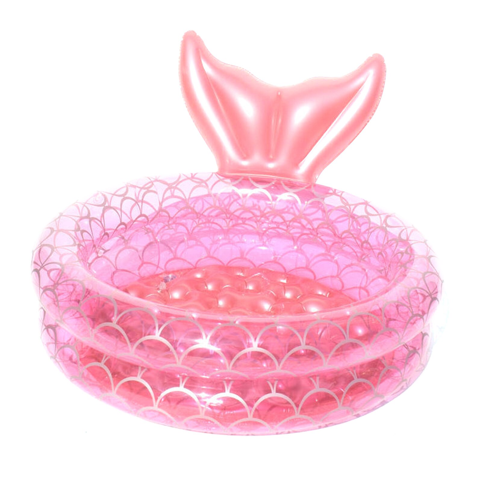 Piscina inflable de sirena, juguetes de verano para casa, princesa Rosa redonda, diversión con agua, jardín,: 150cm 25cm