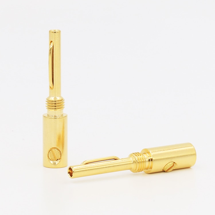 VB425G connecteur banane plaqué or adaptateur banane connecteurs banane argent 16 pièces