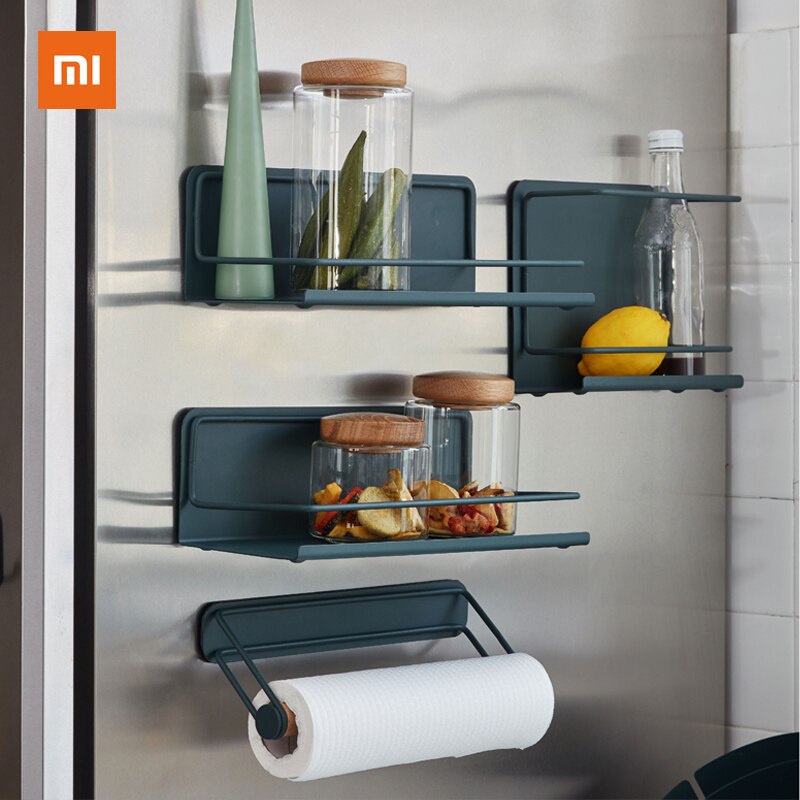 Xiaomi – étagère magnétique murale en acier inoxydable pour réfrigérateur, rangement de cuisine, autocollant, accessoires de cuisine