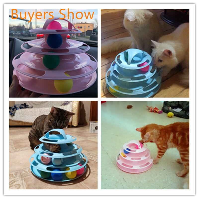 Animaux chat jouets interactif piste balle jouet chats amusant chat jeu Intelligence disque chat pour jouet balles pour Traning