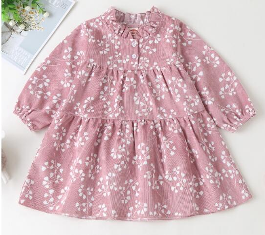 Robe à manches longues pour -né fille, motif Floral, à la , pour enfant: 2 / 12M