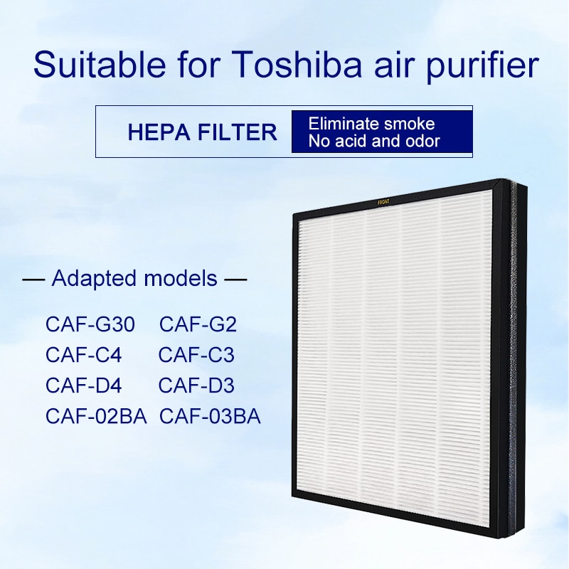Replacement For Toshiba Air Purifier HEPA Activated Carbon Composite Filter CAF-G30 CAF-G2 CAF-E2 CAF-C4 CAF-C3 CAF-D4 CAF-D3