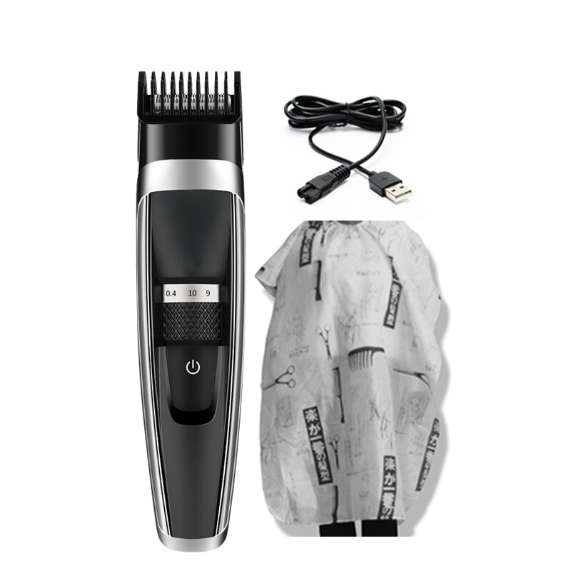 Ensemble d'outils de coiffure brainbow, tondeuse à cheveux électrique, tondeuse à cheveux rechargeable, coupe de cheveux pour hommes, ciseaux à cheveux, peignes, capes: Ensemble 3