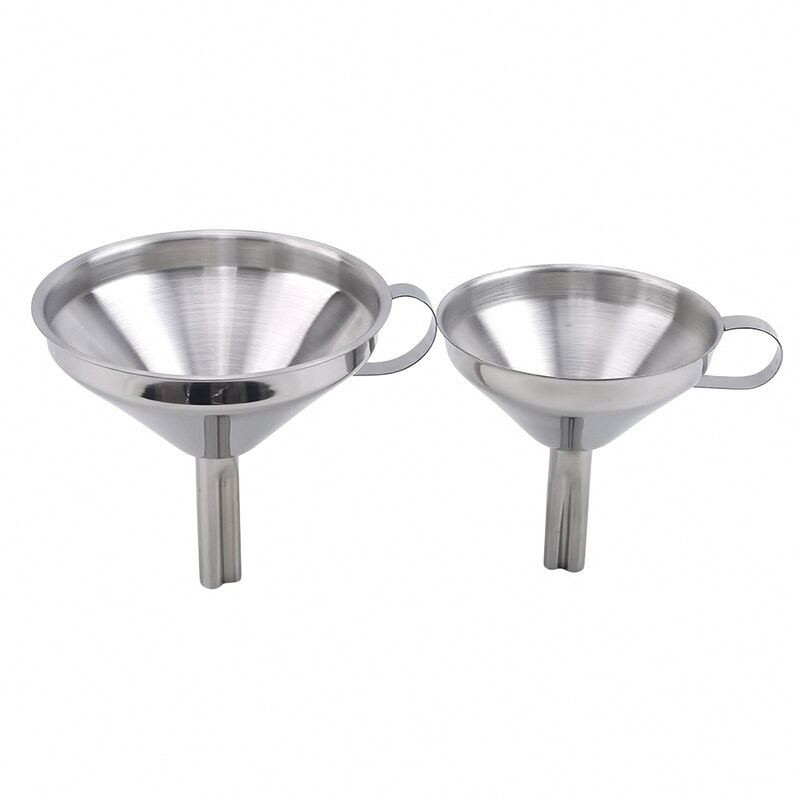 Detachable Filter Functional Stainless Steel Kitchen Oil Honey Funnel Liquid Water Tool