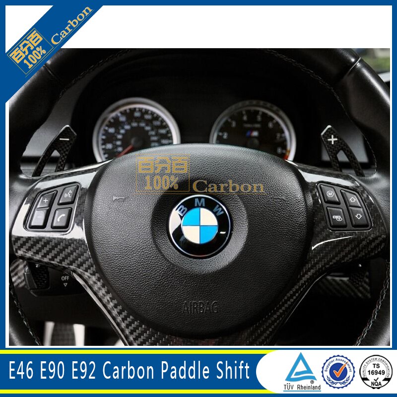 Carbon Fiber Shifter Paddles For BMW 3 Series E90 E92 M3