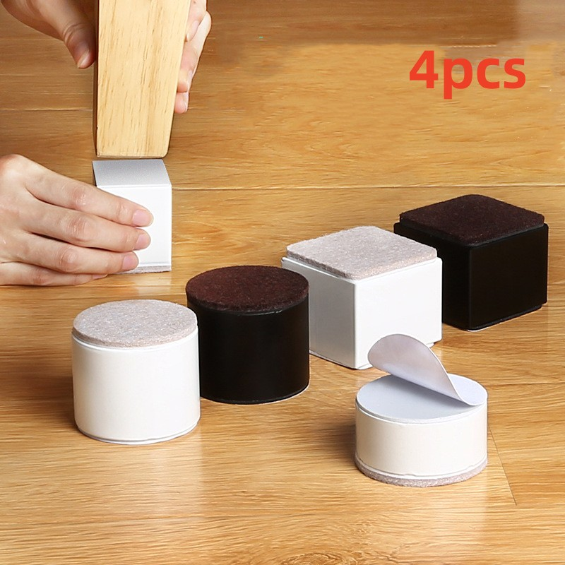 4 Stuks Koolstofstaal Zware Meubels Verhogen Voetpad Bed Sofa Stoel Voeten Voeten Voeten Slijtvaste Anti Slip Mat Carbon Staal Riser