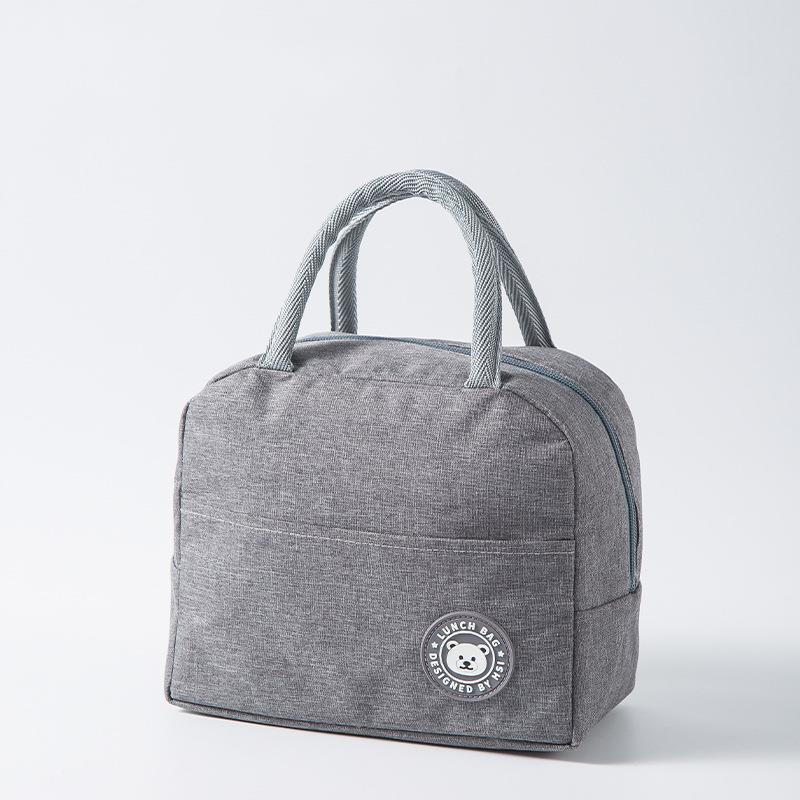 Draagbare Lunch Tas Thermische Geïsoleerde Lunch Box Tote Koeler Handtas Bento Pouch Diner Container School Voedsel Opslag Zakken: 02