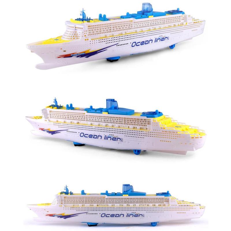 Navire de Simulation modèle de bateau de croisière pour enfants, jouet électrique universel F3U5