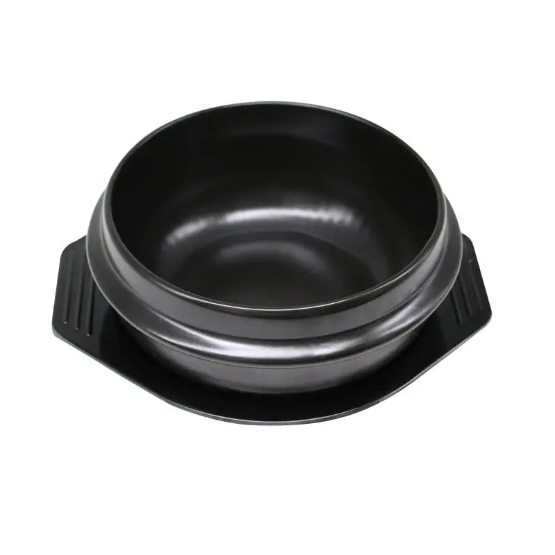 Korean Ceramic Bowl Korean Dolsot for Bibimbap Soup and Other Food with Tray Pig Ceramic Pot Korean Pot Stone Bowl Cooking Pot